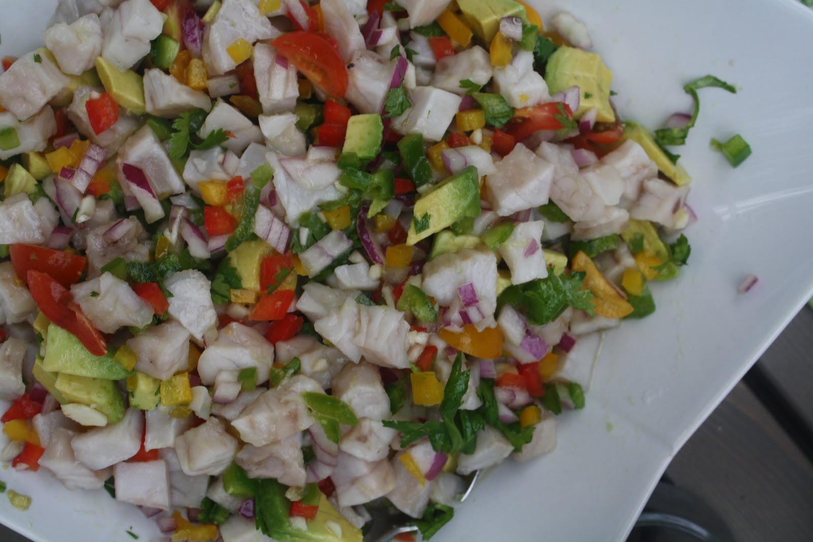MANGO and GINGER Recipe Maryland Rockfish (Striped Bass) Ceviche