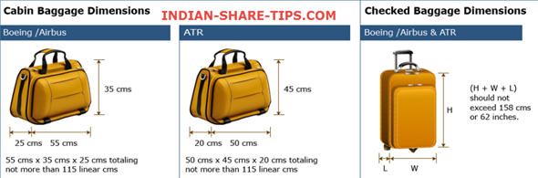 Domestic Flights Spicejet Cabin Baggage Size Domestic Indigo Air