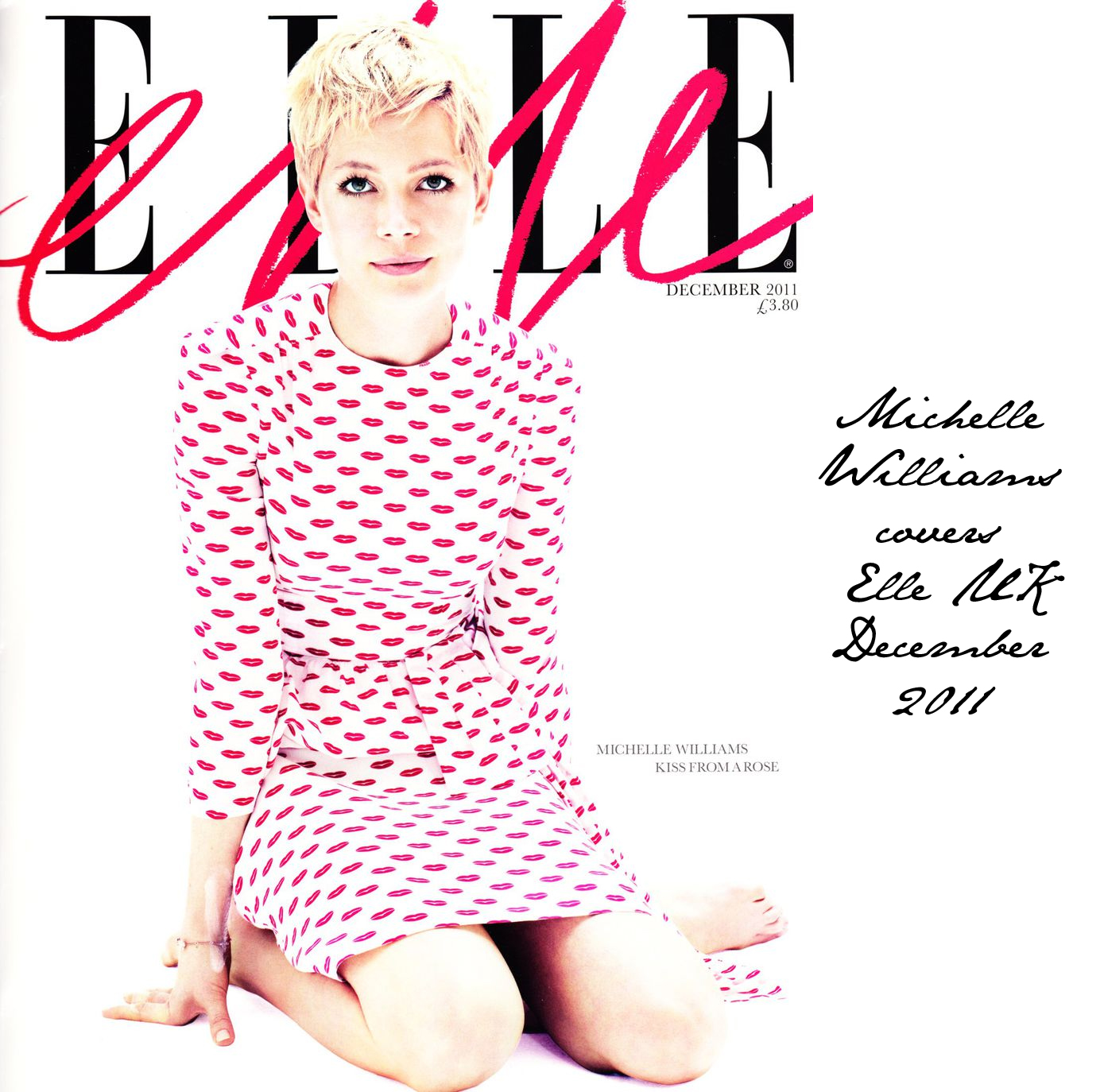 Michelle Williams covers Elle UK December 2011 in Prada