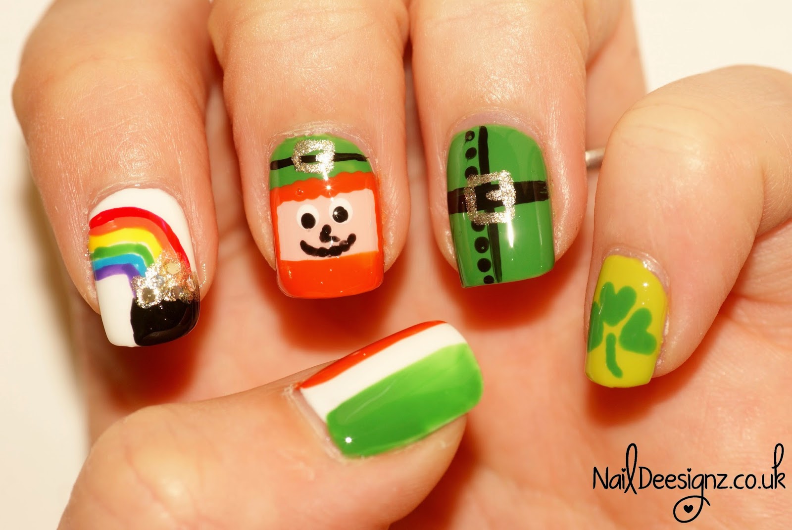 St. Patrick's Day Nail Art Tutorial - wide 1