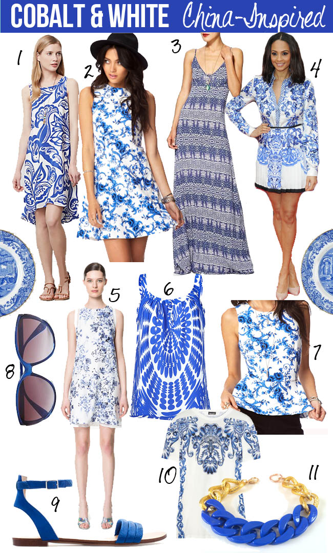 zara blue patterned dress