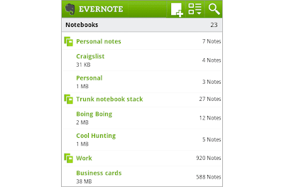 Evernote para Android