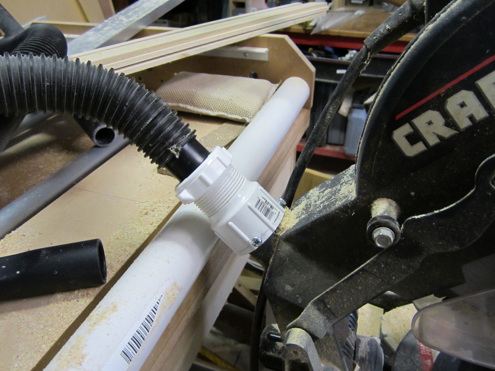 Projects Miter Saw Dust Adapter