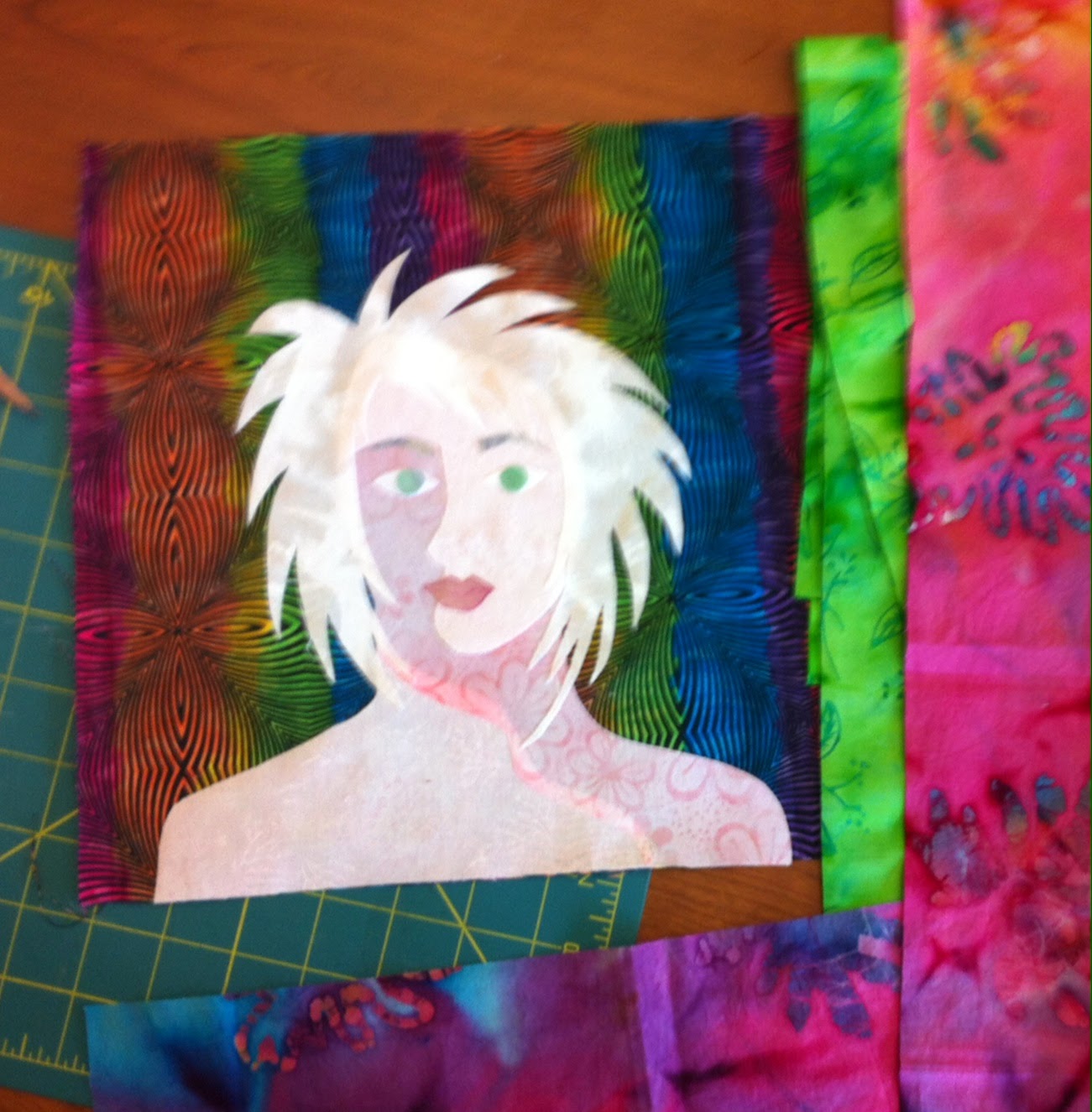 Artsy Chick Quilts Little Traverse Bay Quilt Guild Class Intro To Portrait Quilts