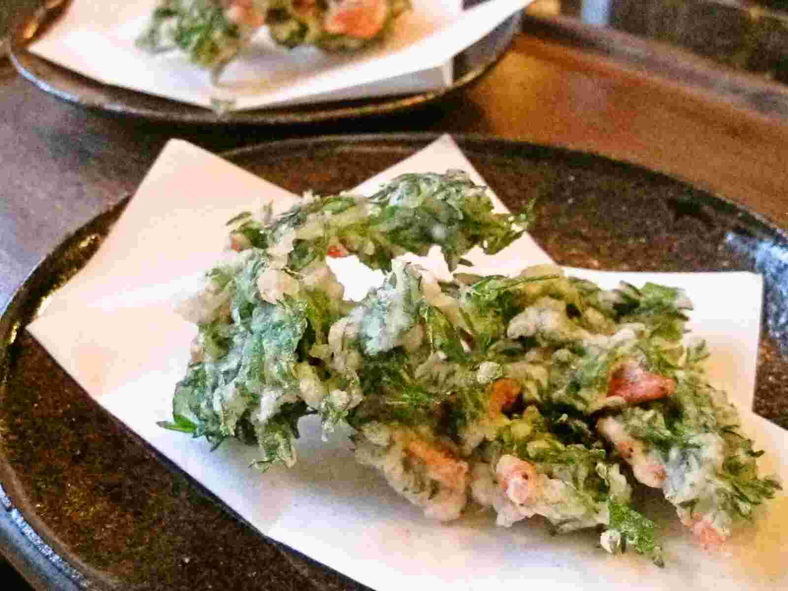 Recipes for Tom Ninjin no happa no tempura / carrot leaf tempura