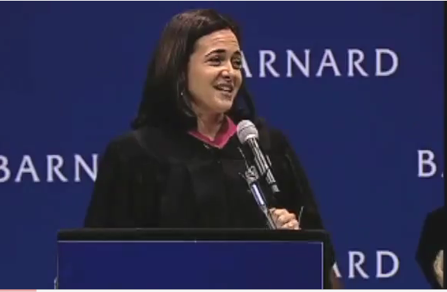 The Eloquent Woman Famous Speech Friday Sheryl Sandberg's Barnard