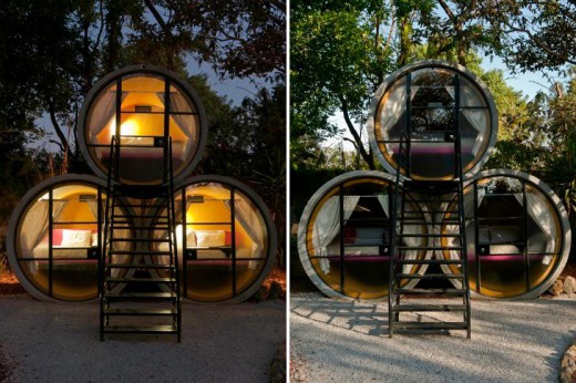 Unusual Tubo Hotel in Tepoztlan, Mexico