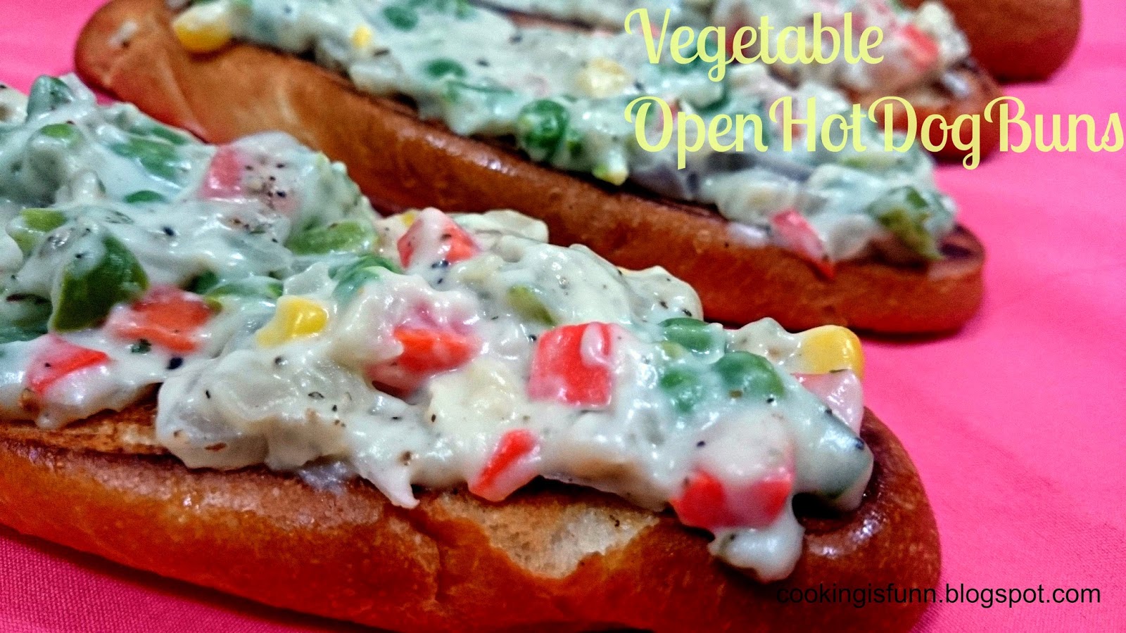 Cookingisfunn Vegetable Open Hot Dog Buns