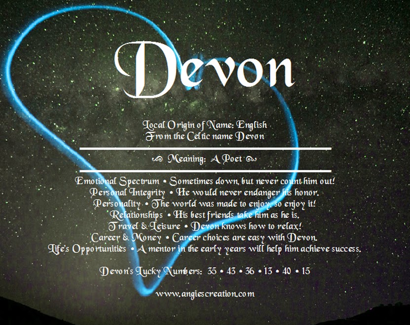 Devon | Unique Names