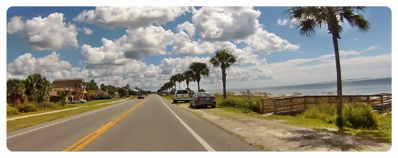 Mexico Beach Straße, Florida USA