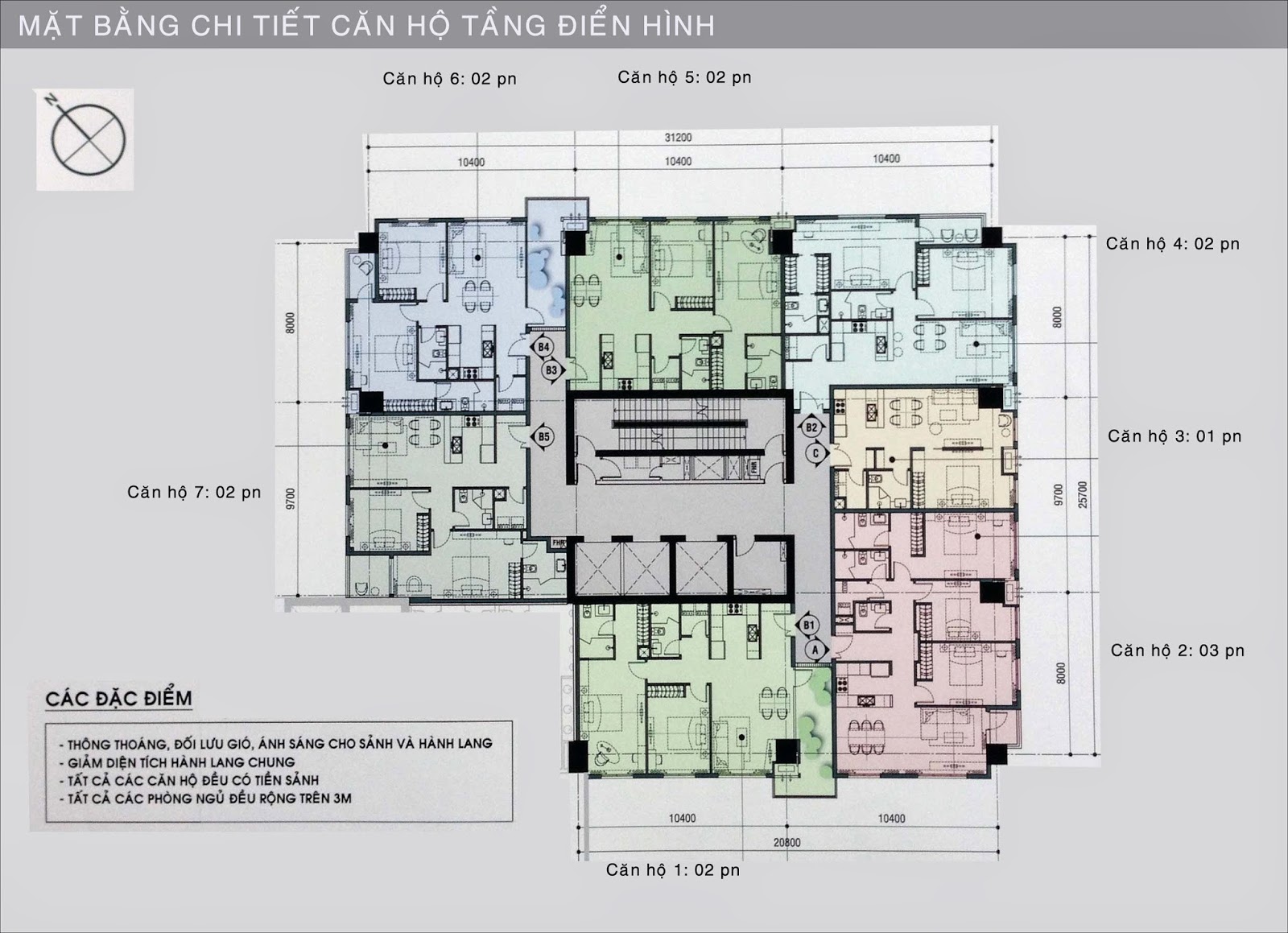 Sơ đồ căn hộ SSG Tower Văn Thánh Quận Bình Thạnh