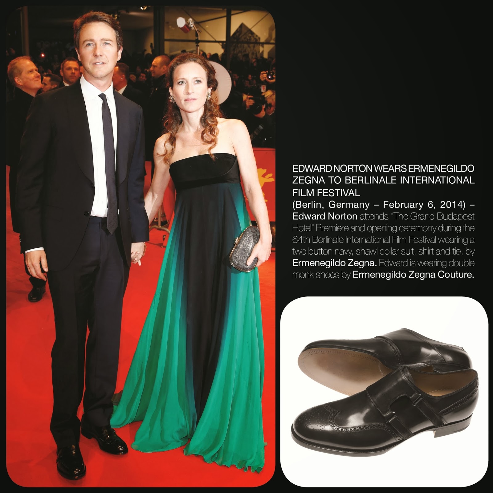 Edward Norton wears Ermenegildo Zegna at Berlinale International Film Festival Edward Norton wears Ermenegildo Zegna at Berlinale International Film Festival