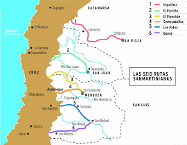 LAS SEIS RUTAS SANMARTINIANAS CRUCE DE LOS ANDES SE INICIÓ (12/01/1817)