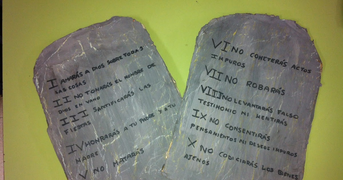 La clase de Carlos Las tablas de los Mandamientos