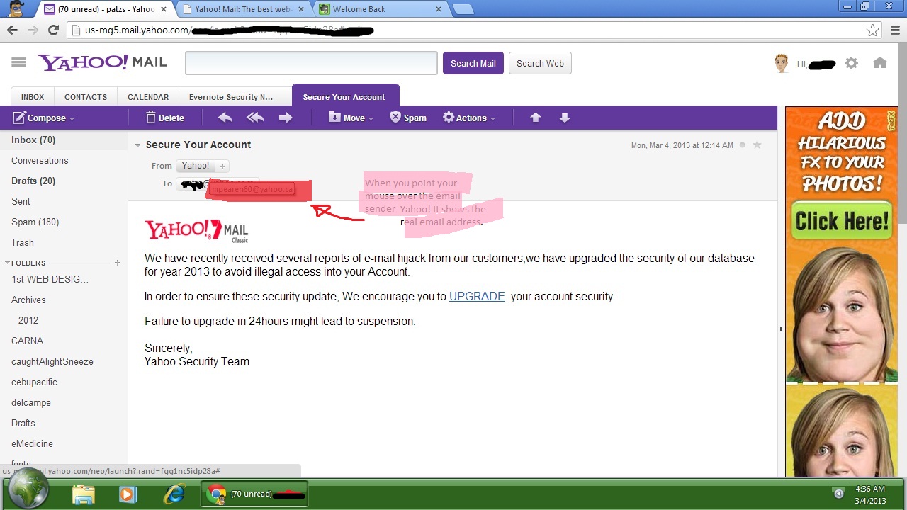 Make Yahoo My Default E Mail Program