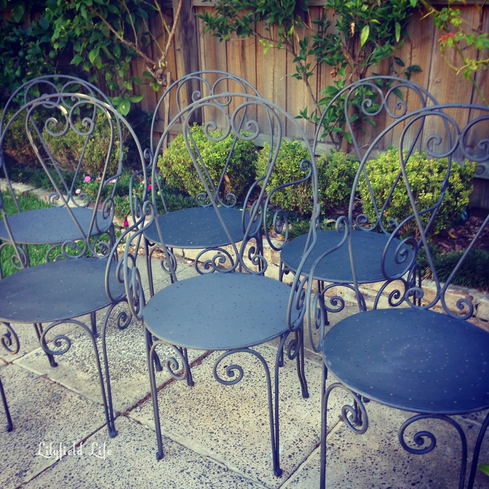Lilyfield Life Painting Rusty Garden Furniture
