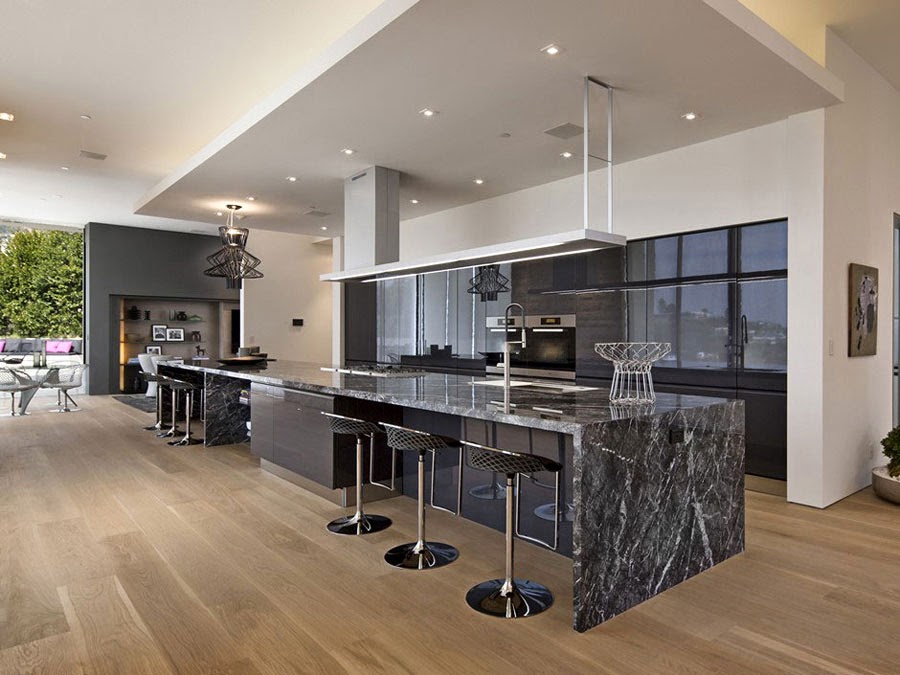 Ideas de islas para cocinas modernas para cocinas de gran diseño ...