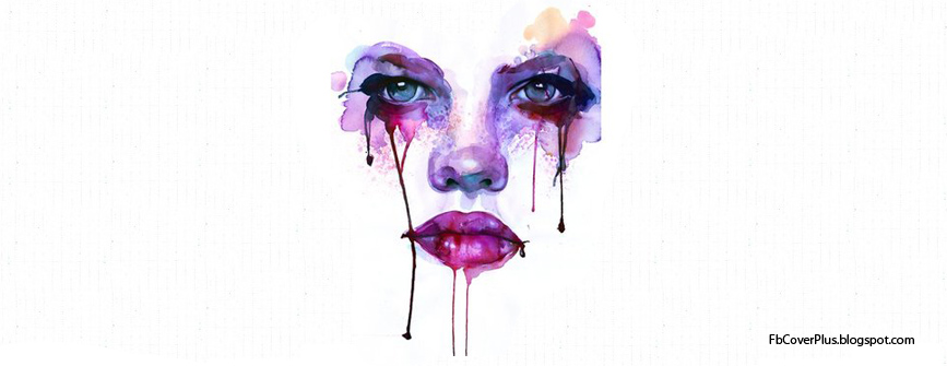 fb cover plus watercolor face facebook cover watercolor cover photo