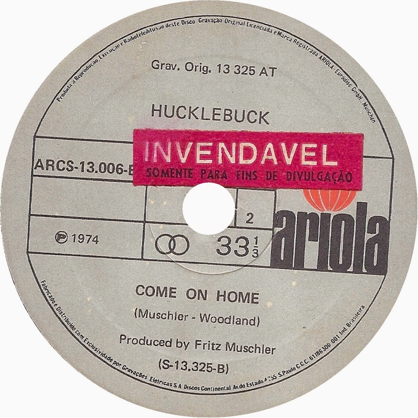 Hucklebuck Oh Namba - Come On Home Hucklebuck Oh Namba - Come On Home