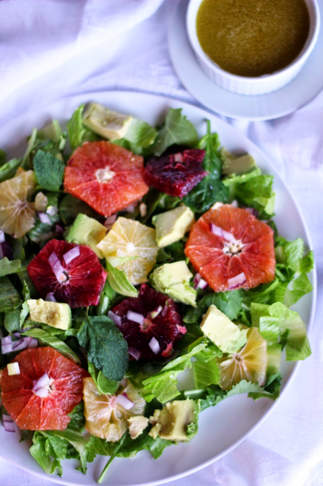 Blue Kale Road Winter Salad with Cumin Vinaigrette