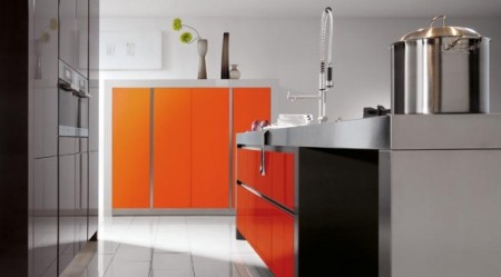 Modernas cocinas de color naranja - Kitchen Design Luxury Homes