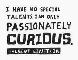 I have no special talents. I am only passionately curious by Albert Einstein