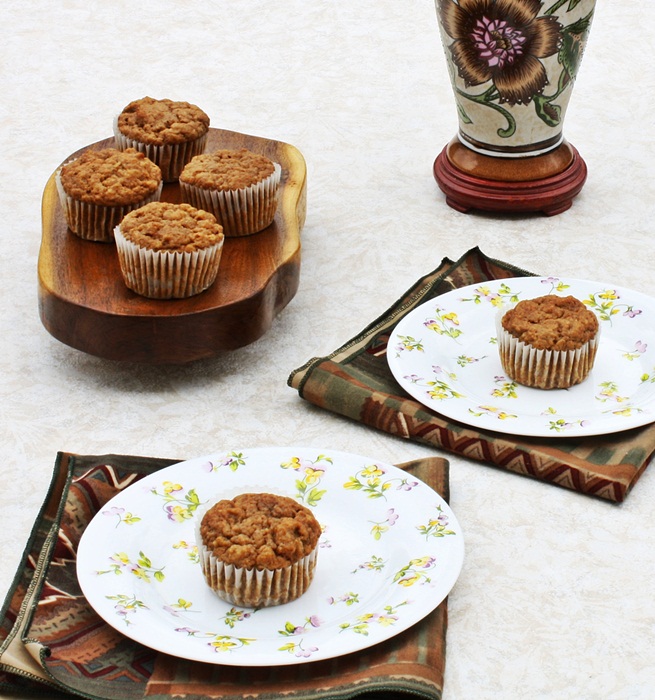 Versatile Vegetarian Kitchen No Sugar added Applesauce Muffins