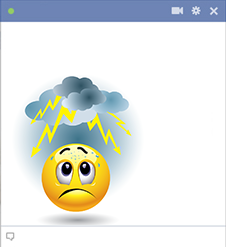 Horrified Facebook Emoticon