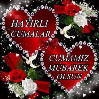 gullu kalpli cuma mubarek olsun resimli mesaji