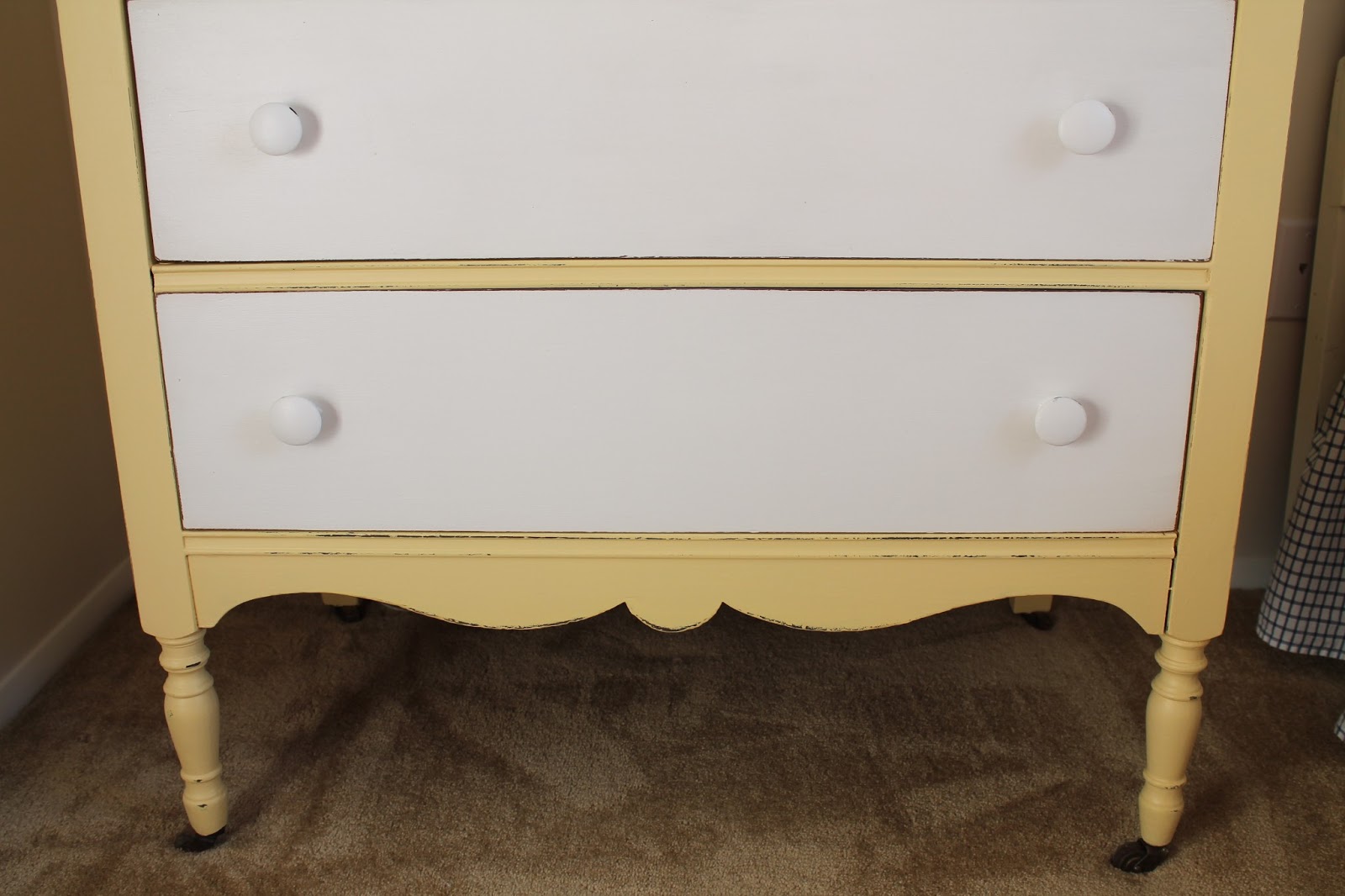 Elizabeth & Co. Yellow and White Cottage Dresser