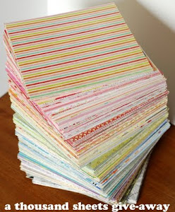 thousand sheets giveaway