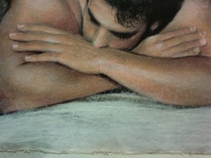 Gianni Bellini 1965 | Italian Figurative Mixed media painter