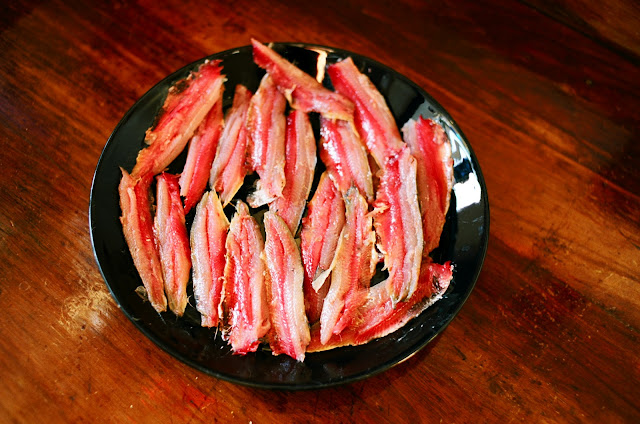 Prepared sardines for Pasta con le sarde