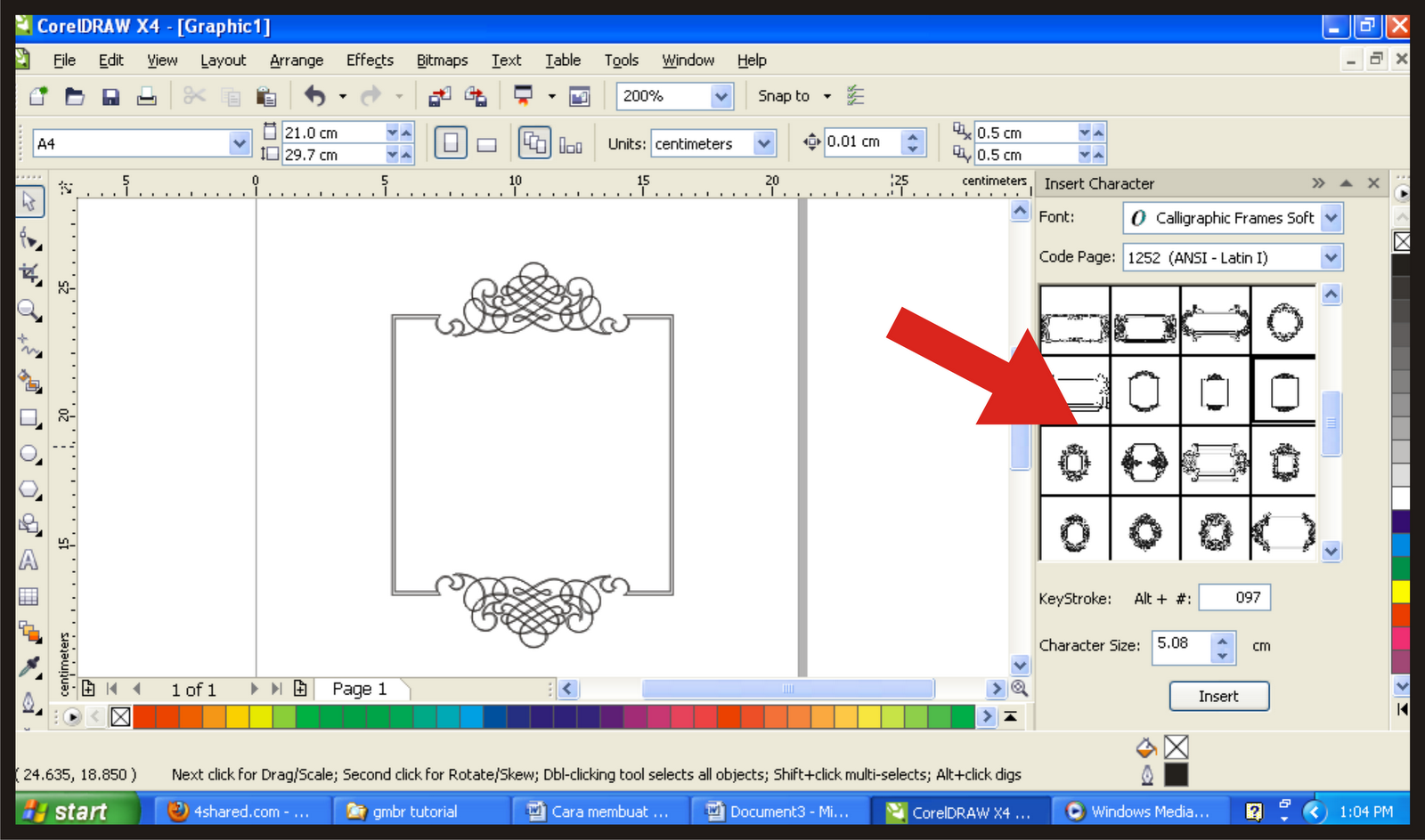 how to put custom border on microsoft word