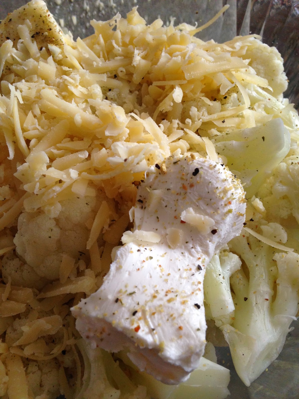 Microwave Garlic Mashed Cauliflower Turnips 2 Tangerines
