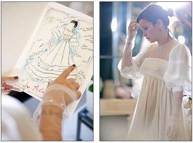 The bride DID wear Chanel: The Lagerfeld dress Lily Allen wore to the reception
