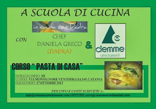 Partono i miei nuovi corsi di cucina (solo salato) presso la Ciemme a Catania! 