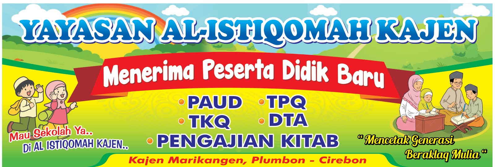 Selamat datang di blog YAYASAN AL-ISTIQOMAH KAJEN. Semoga bermanfaat bagi semua Aamiin...