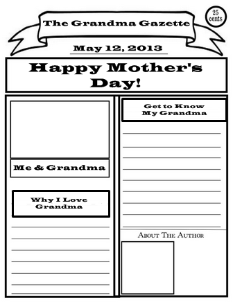 newspaper layout for kids
