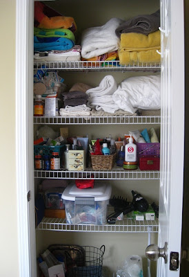 Eat. Sleep. Decorate.: Master Bath Linen Closet Reveal