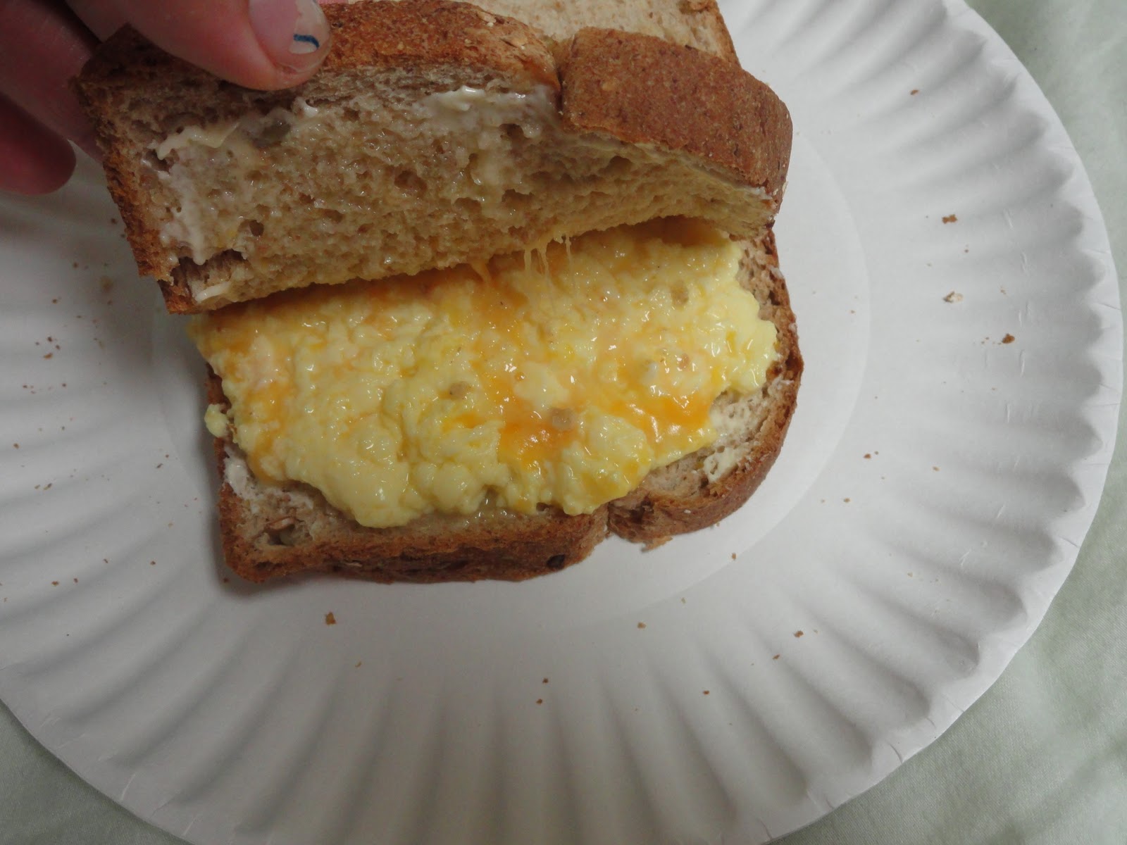 Cooking up Goodness Scrambled Egg Sandwich
