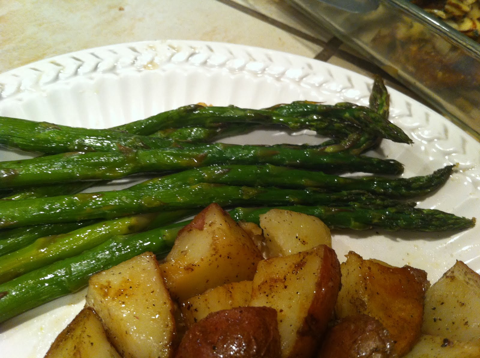 Reckless Abandon Roasted Asparagus with Lemon and Sea Salt