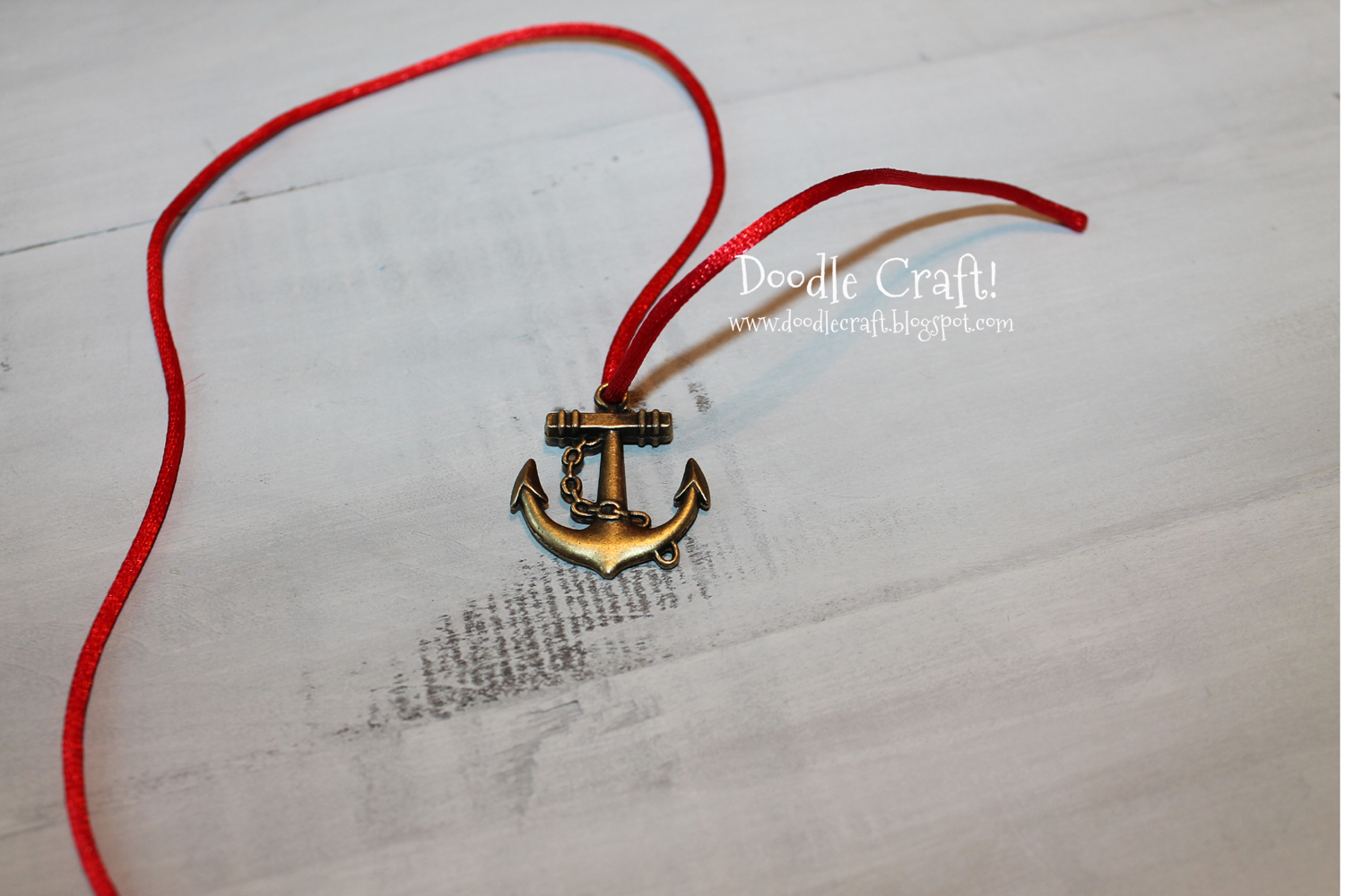 Doodlecraft Slip Knot Nautical Anchor Bracelet!