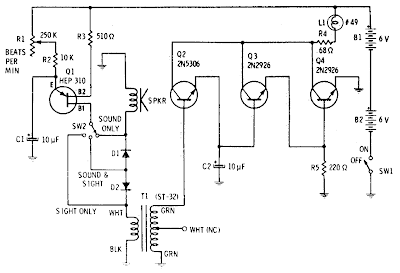 Sight and Sound Metronome Circuit Diagram