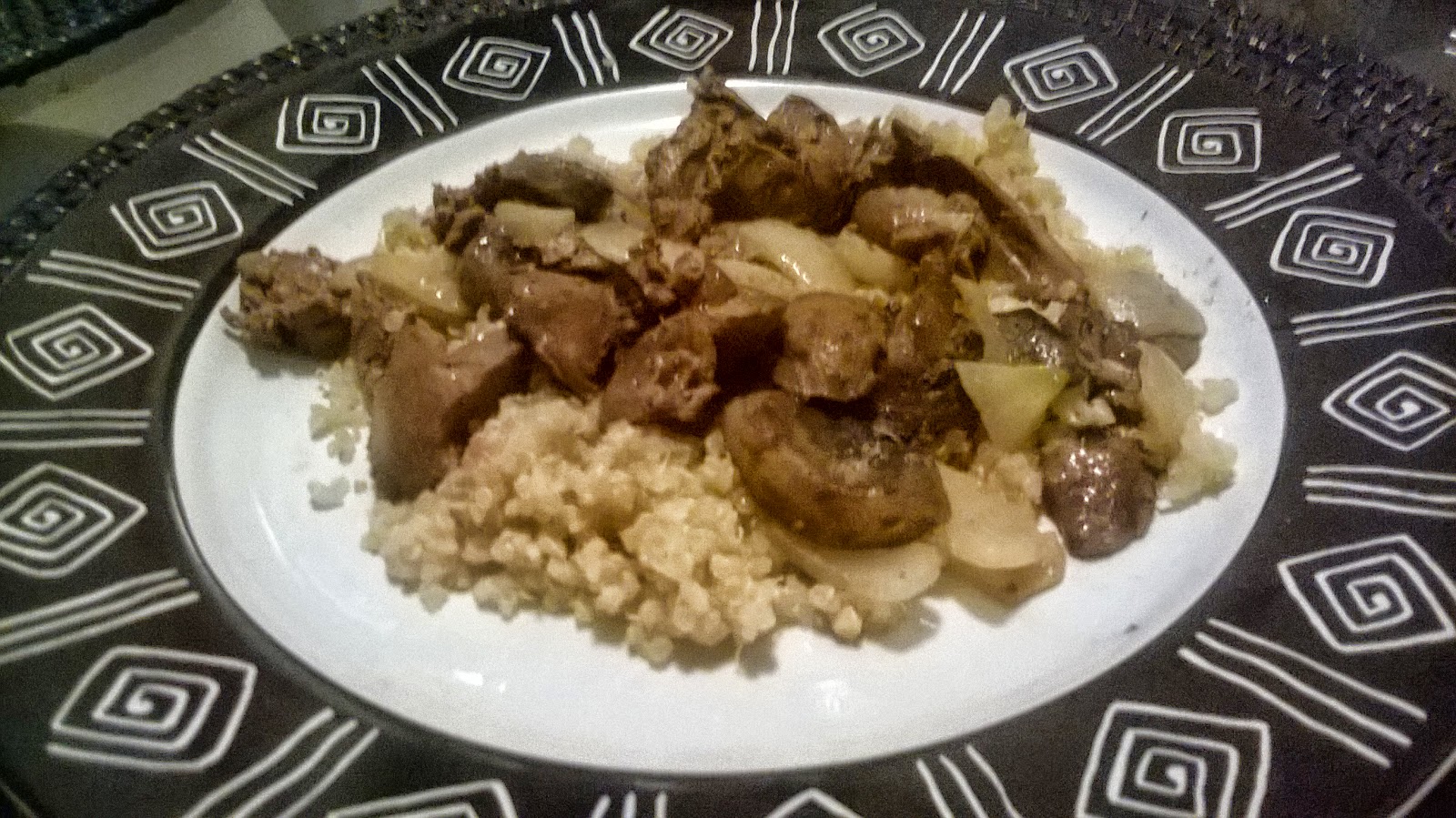 Healthy Intuitions Sauteed Chicken Livers with Onions and Mushrooms