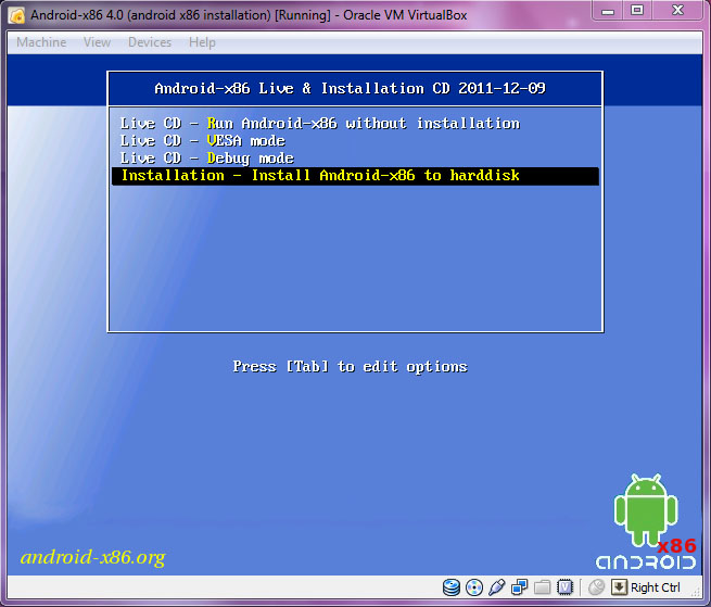 virtualbox android virtualbox android