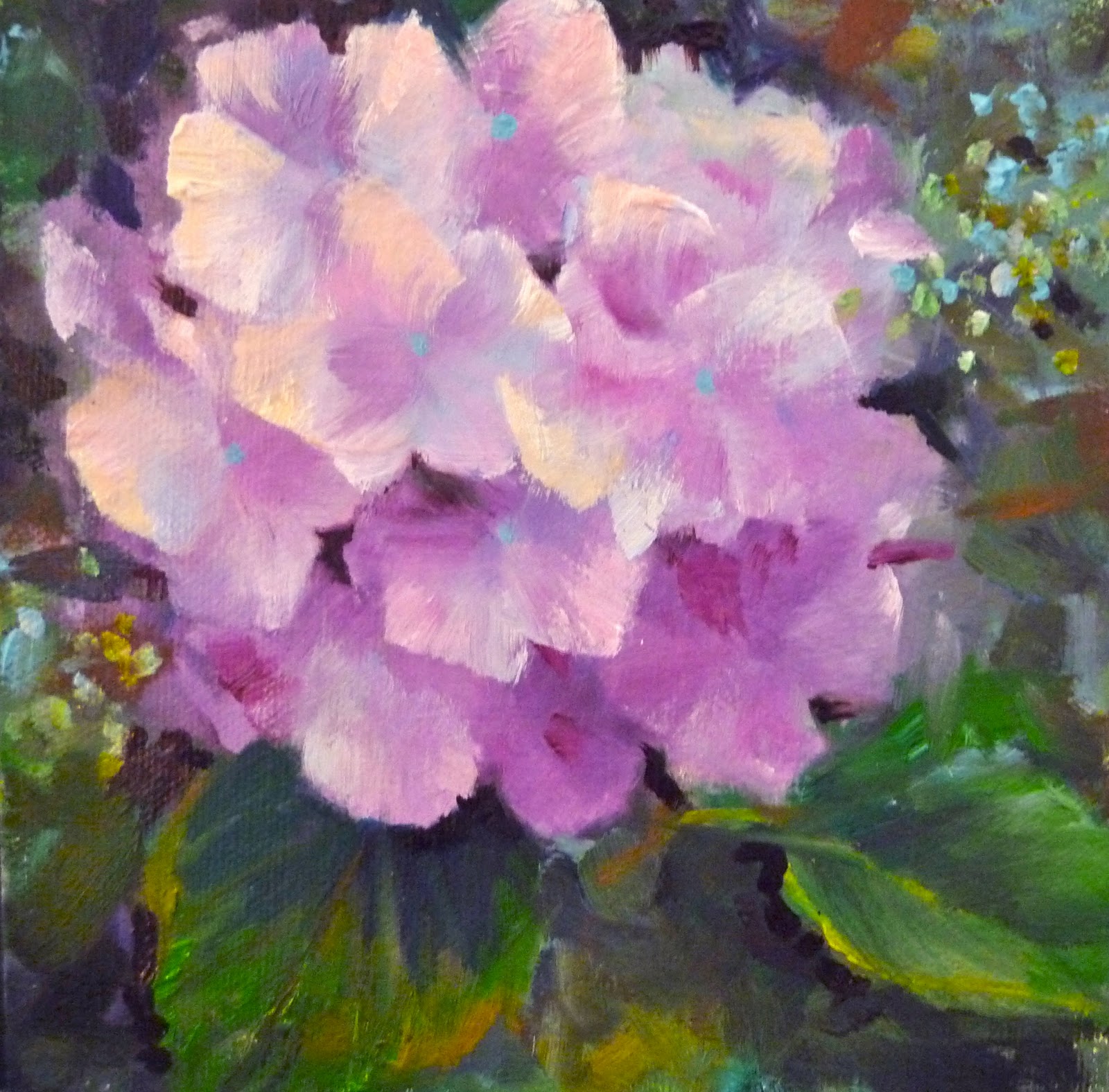 Hydrangea Paintings Painting A Day Small Masterpieces by Tina Wassel