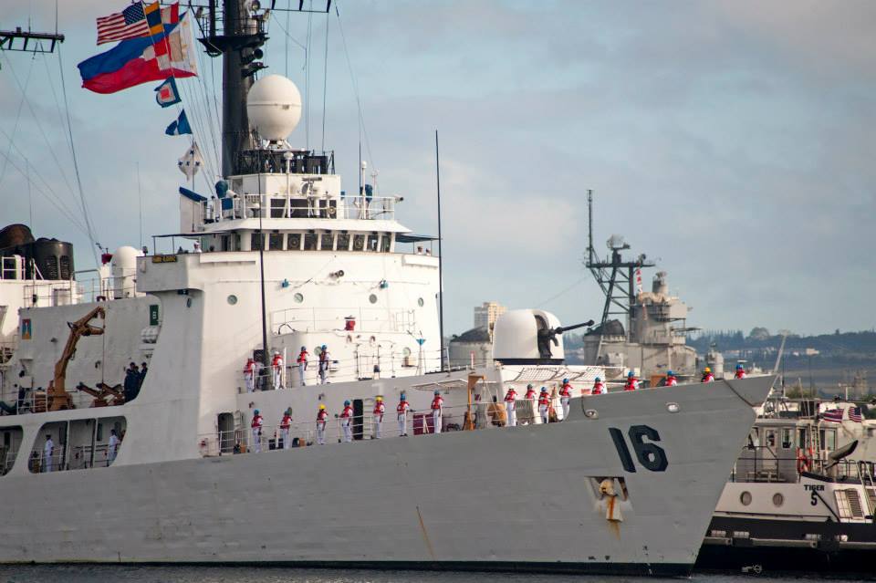 BRP Ramon Alcaraz Reaches Hawaii, Docks at Pearl Harbor (12 July 2013