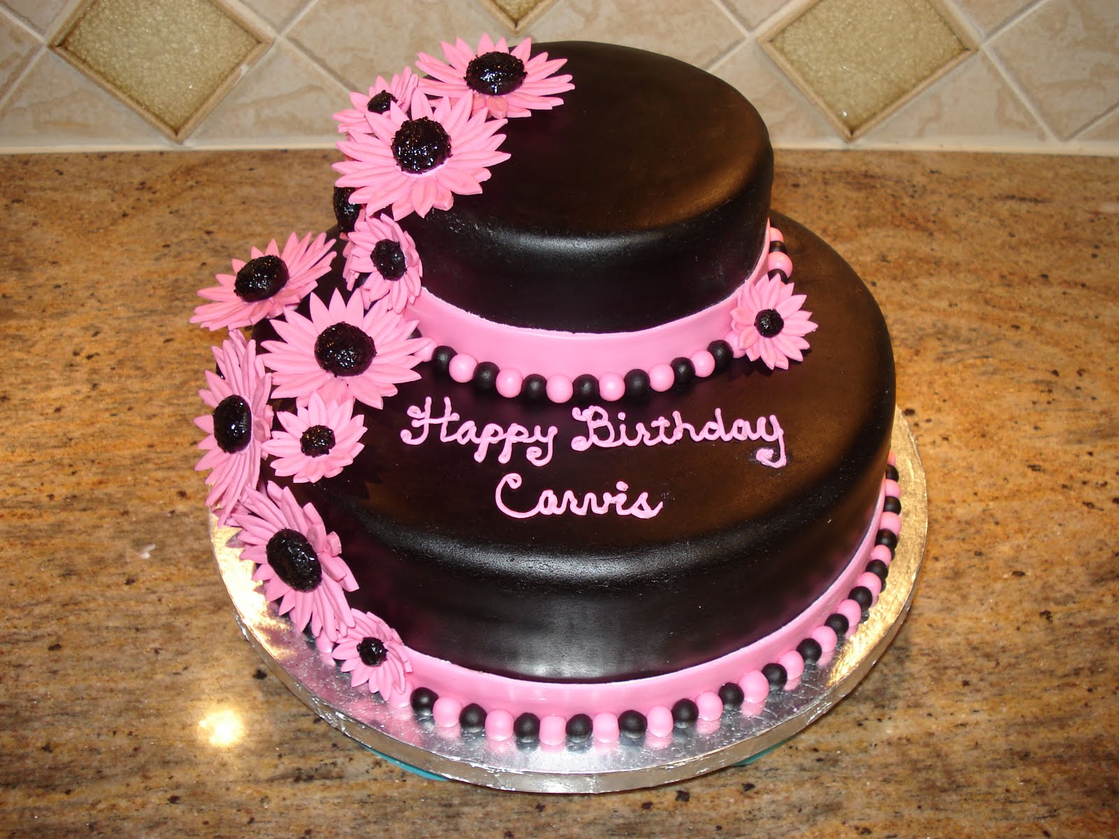 My Cake Hobby Pink & Black Cake