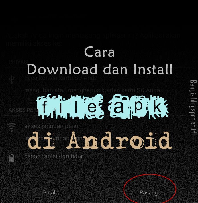 Cara install di android